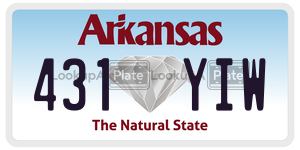 431YIW  license plate in AR