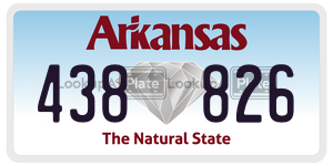 438826  license plate in AR