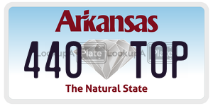 440TOP  license plate in AR
