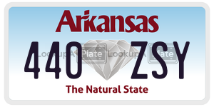 440ZSY  license plate in AR