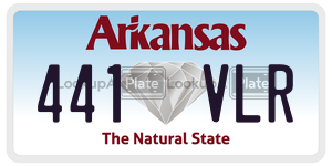 441VLR  license plate in AR