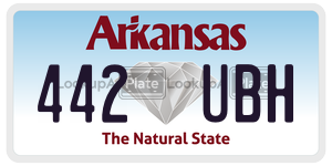 442UBH  license plate in AR