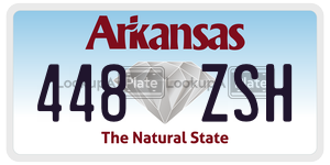 448ZSH  license plate in AR