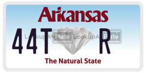 44TR  license plate in AR