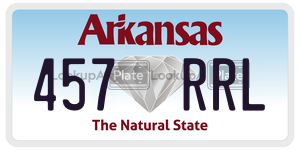 457RRL  license plate in AR