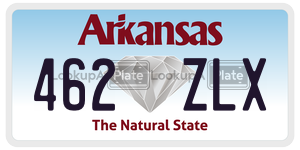 462ZLX  license plate in AR