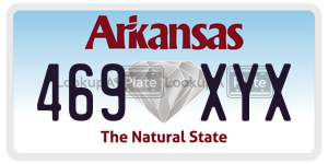 469XYX  license plate in AR