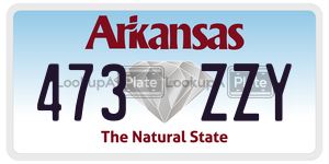 473ZZY  license plate in AR