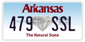 479SSL  license plate in AR
