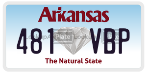 481VBP  license plate in AR