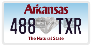 488TXR  license plate in AR