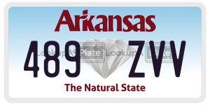 489ZVV  license plate in AR