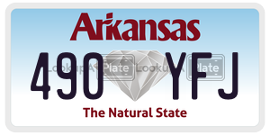 490YFJ  license plate in AR