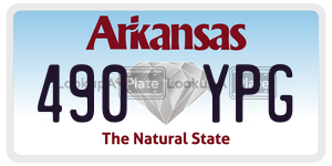 490YPG  license plate in AR