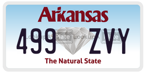 499ZVY  license plate in AR