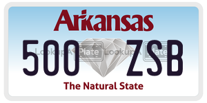 500ZSB  license plate in AR