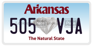 505VJA  license plate in AR