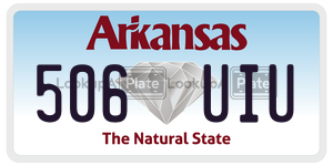 506UIU  license plate in AR