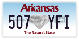 507YFI  license plate in AR