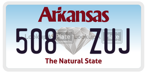 508ZUJ  license plate in AR