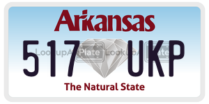 517UKP  license plate in AR