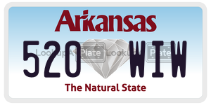 520WIW  license plate in AR