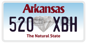 520XBH  license plate in AR
