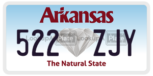 522ZJY  license plate in AR