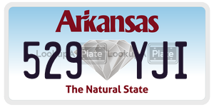 529YJI  license plate in AR