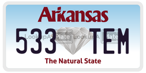533TEM  license plate in AR