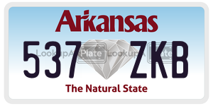 537ZKB  license plate in AR