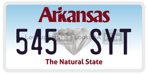 545SYT  license plate in AR