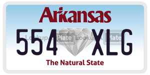 554XLG  license plate in AR