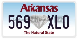 569XLO  license plate in AR