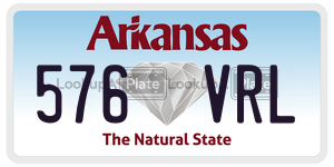 576VRL license plate in Arkansas