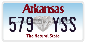 579YSS  license plate in AR