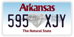 595XJY  license plate in AR