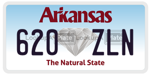 620ZLN  license plate in AR