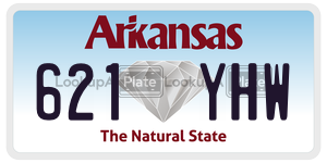 621YHW  license plate in AR