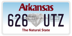 626UTZ  license plate in AR