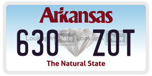630ZOT  license plate in AR