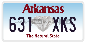 631XKS  license plate in AR