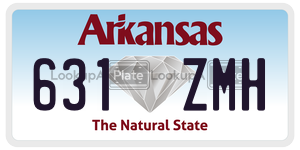631ZMH  license plate in AR