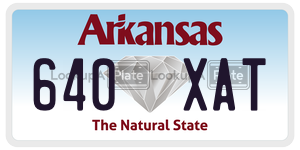 640XAT  license plate in AR