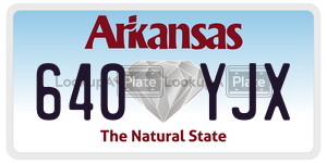 640YJX  license plate in AR