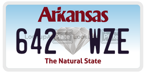 642WZE  license plate in AR