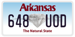 648UOD  license plate in AR