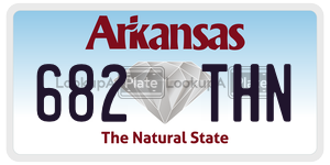 682THN  license plate in AR