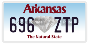 696ZTP  license plate in AR