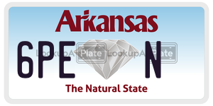 6PEN  license plate in AR